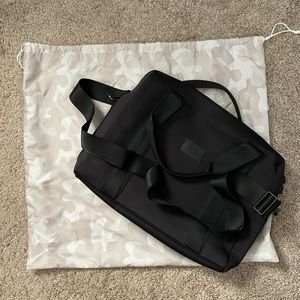 Dagne Dover Weston Laptop Messenger Bag in Black